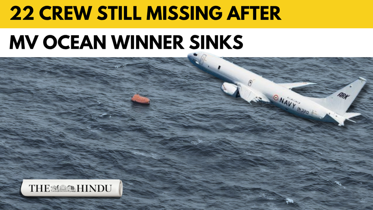 Search expands for 22 missing crew after bulk carrier sinks in Bay of Bengal