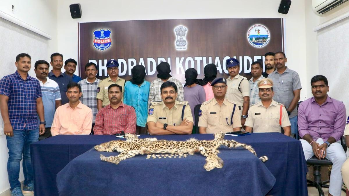 Four held with leopard skin and claws in Telangana wildlife bust