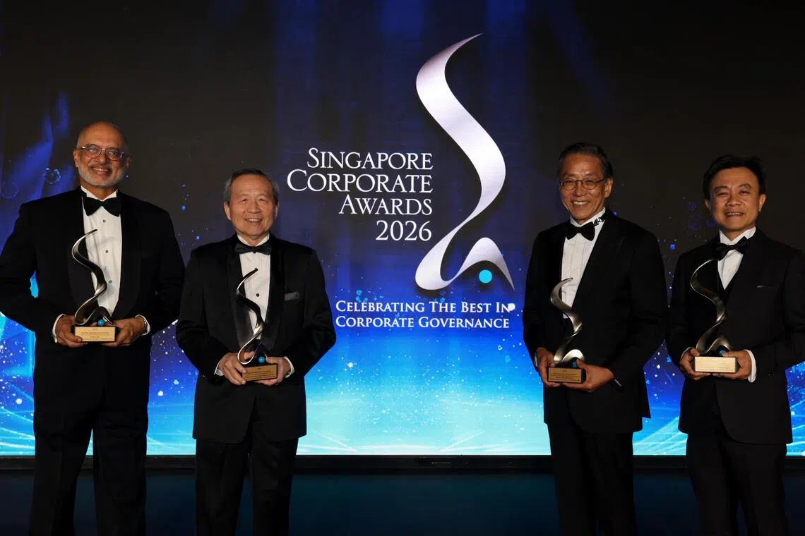 38 companies and individuals recognized at Singapore Corporate Awards 2026