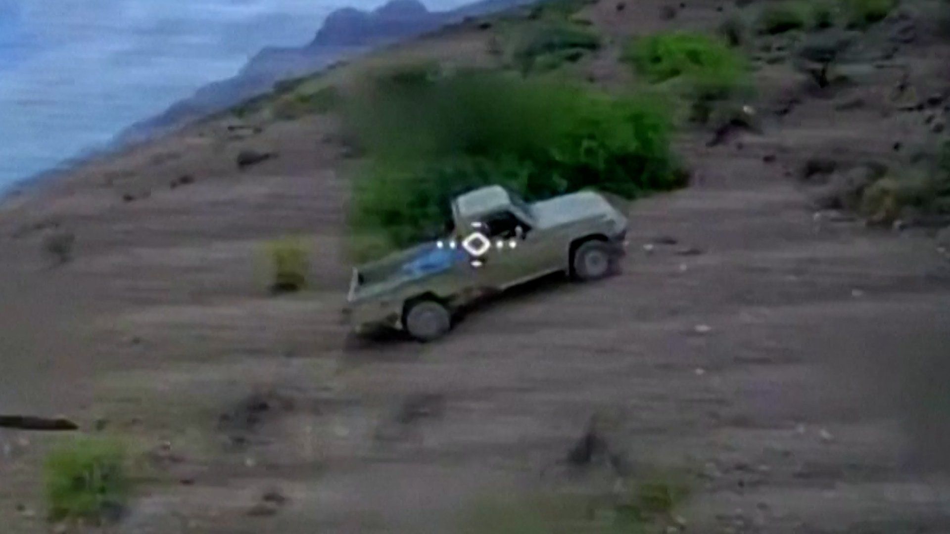 Houthis release footage of drone strikes targeting Yemen government forces
