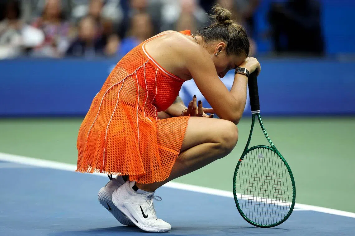 Sabalenka's bid for three-peat ends in US Open final loss