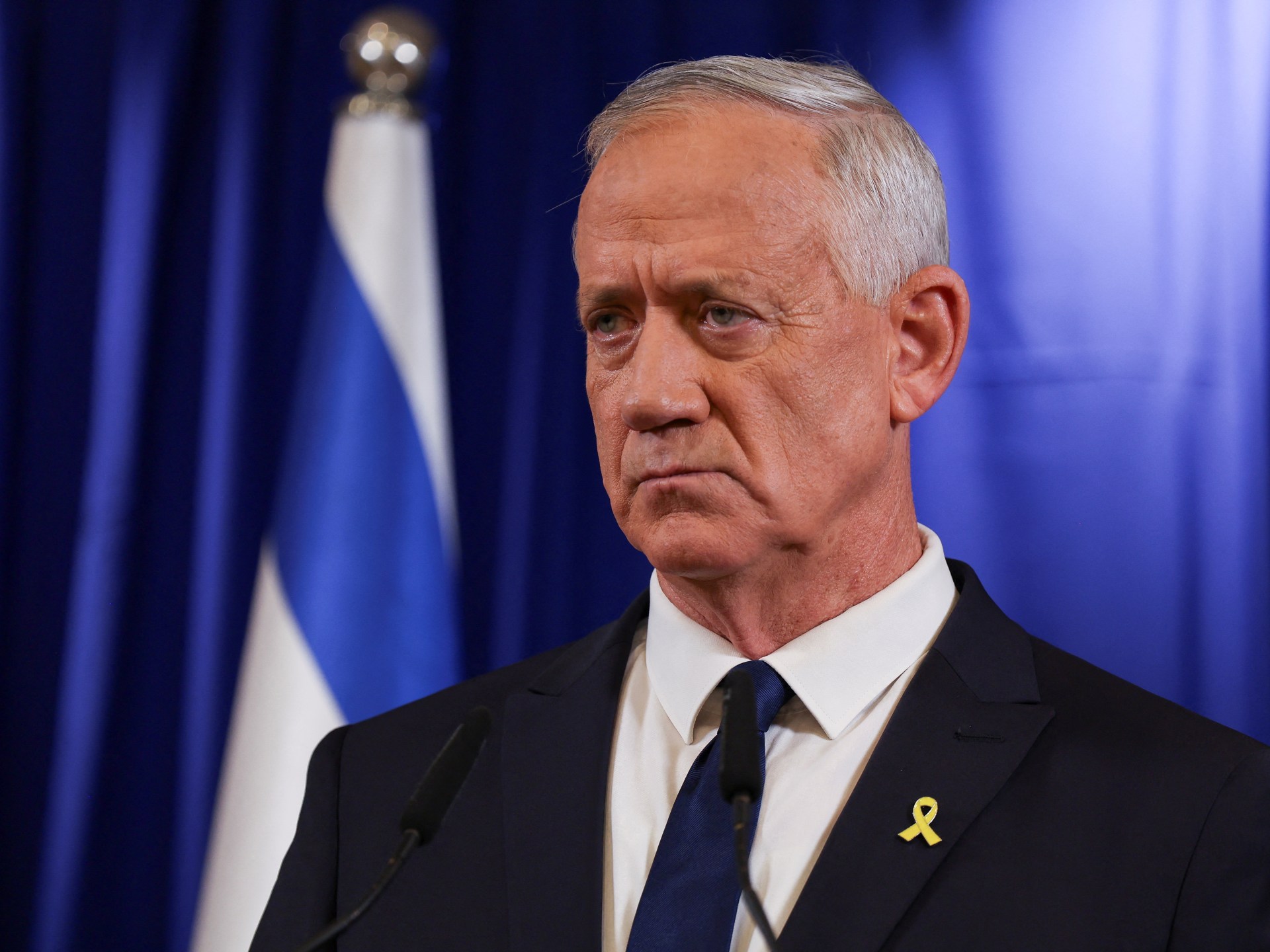 Israeli political figure Gantz exits election race as party polls below threshold