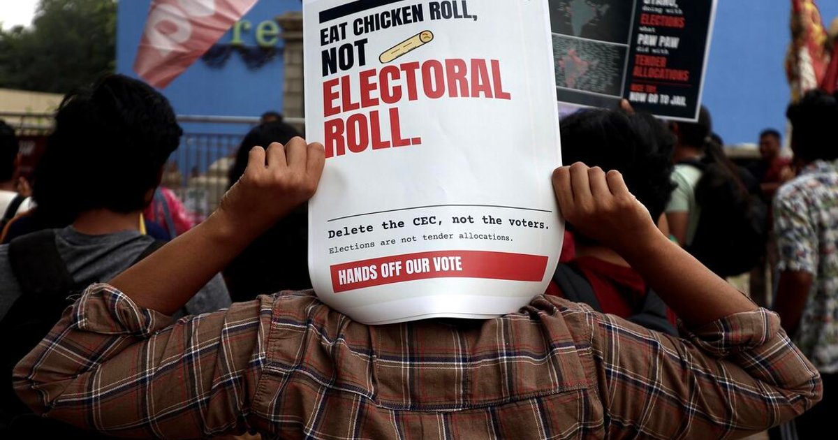 India's voter roll revision sparks protests, resignation calls