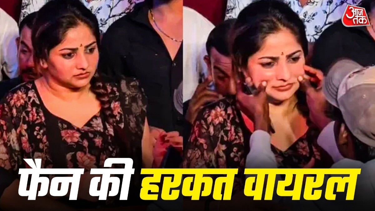 Actress defends fan after video shows repeated cheek-pinching incident