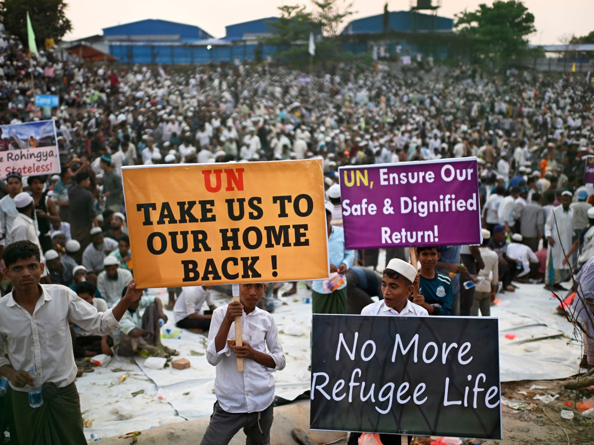 Rohingya refugees stage Cox's Bazar demonstration for justice, dignity