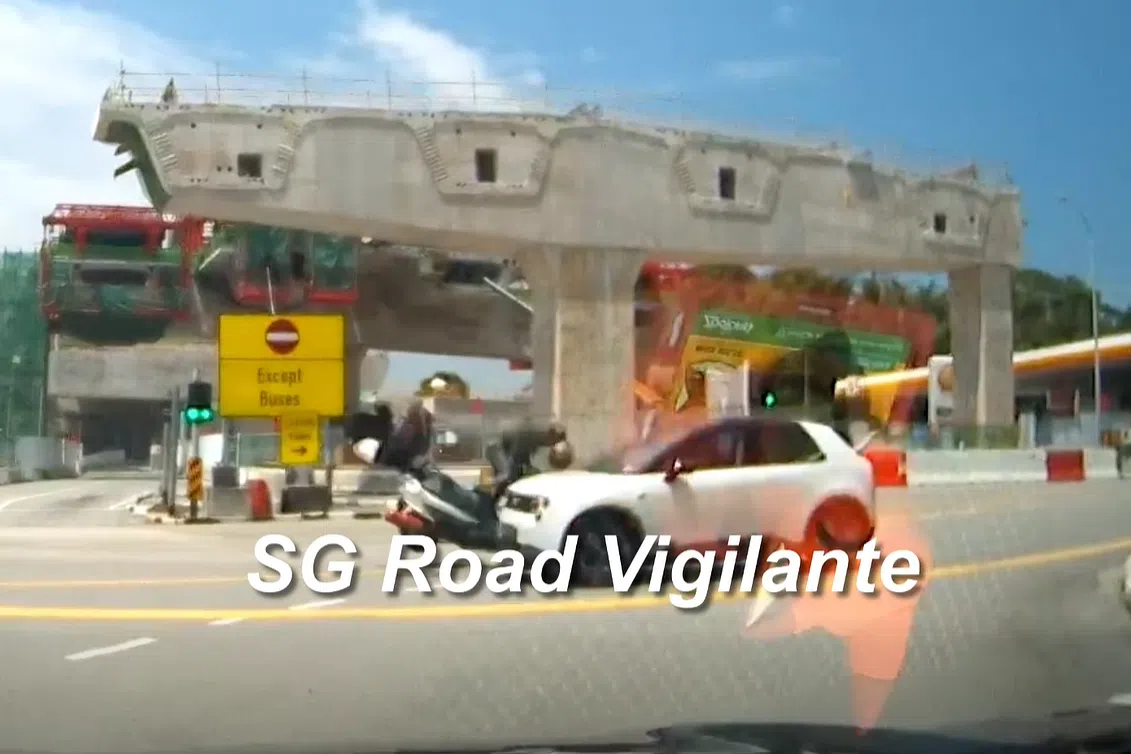 Motorcyclist hospitalised following collision with car in Loyang