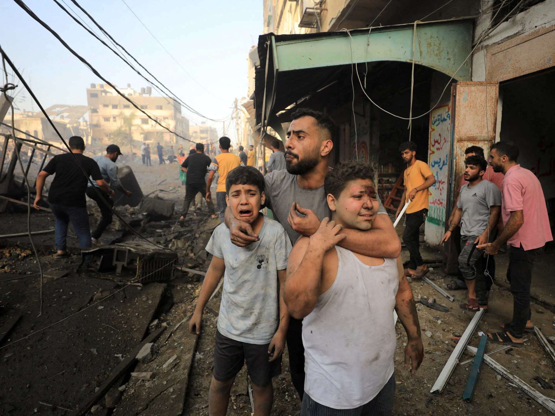 Gaza holds mass funeral for 105 killed in Israeli operation