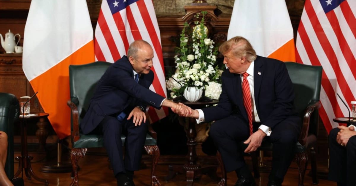Trump backs Irish unification in remarks during official visit