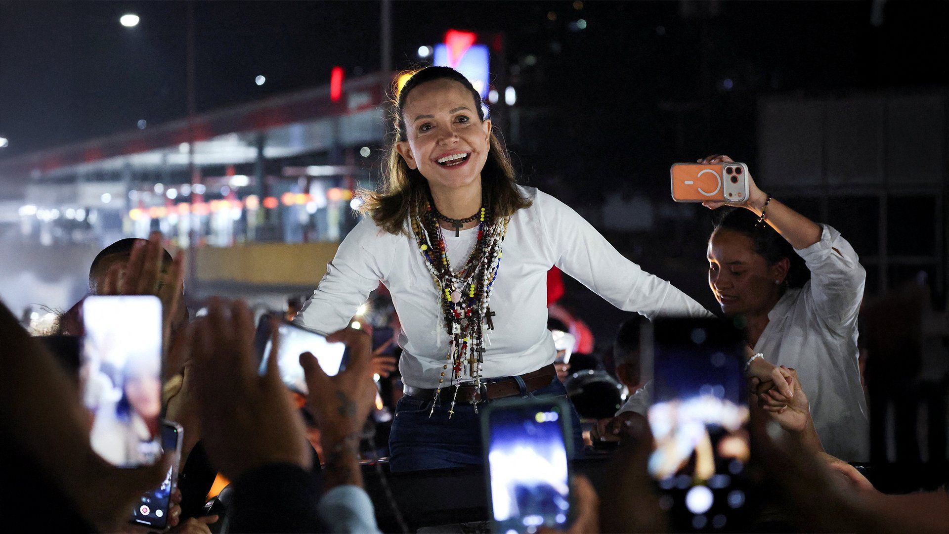 Venezuelan opposition figure Machado returns to Caracas after exile