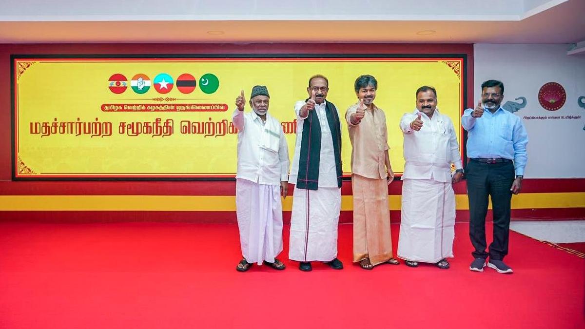 Tamil Nadu CM Vijay leads new Secular Social Justice Victory Alliance