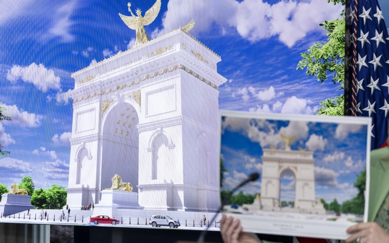 Trump to push ahead with arch project despite legal challenges