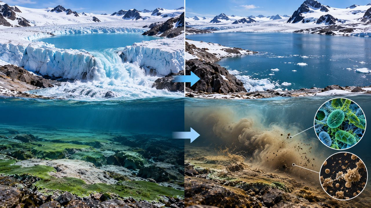 Antarctic flood surge transforms lake ecosystem, disrupts carbon cycle