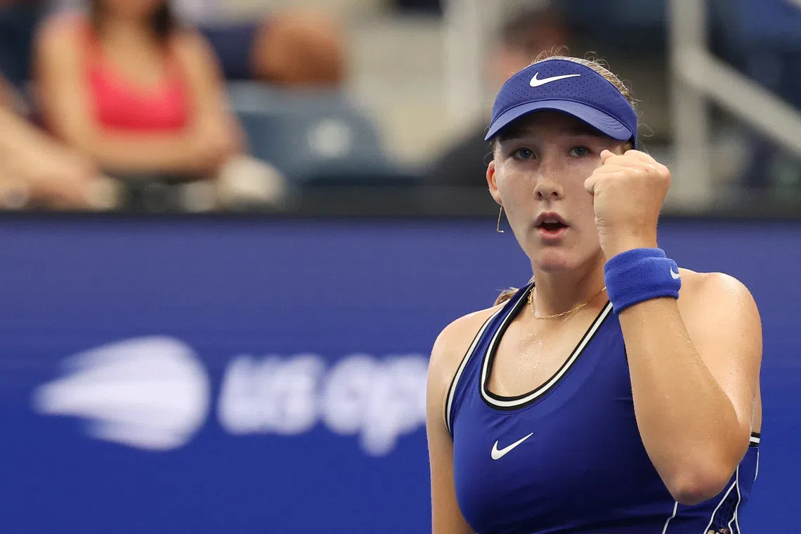Andreeva advances to US Open second round with dominant victory