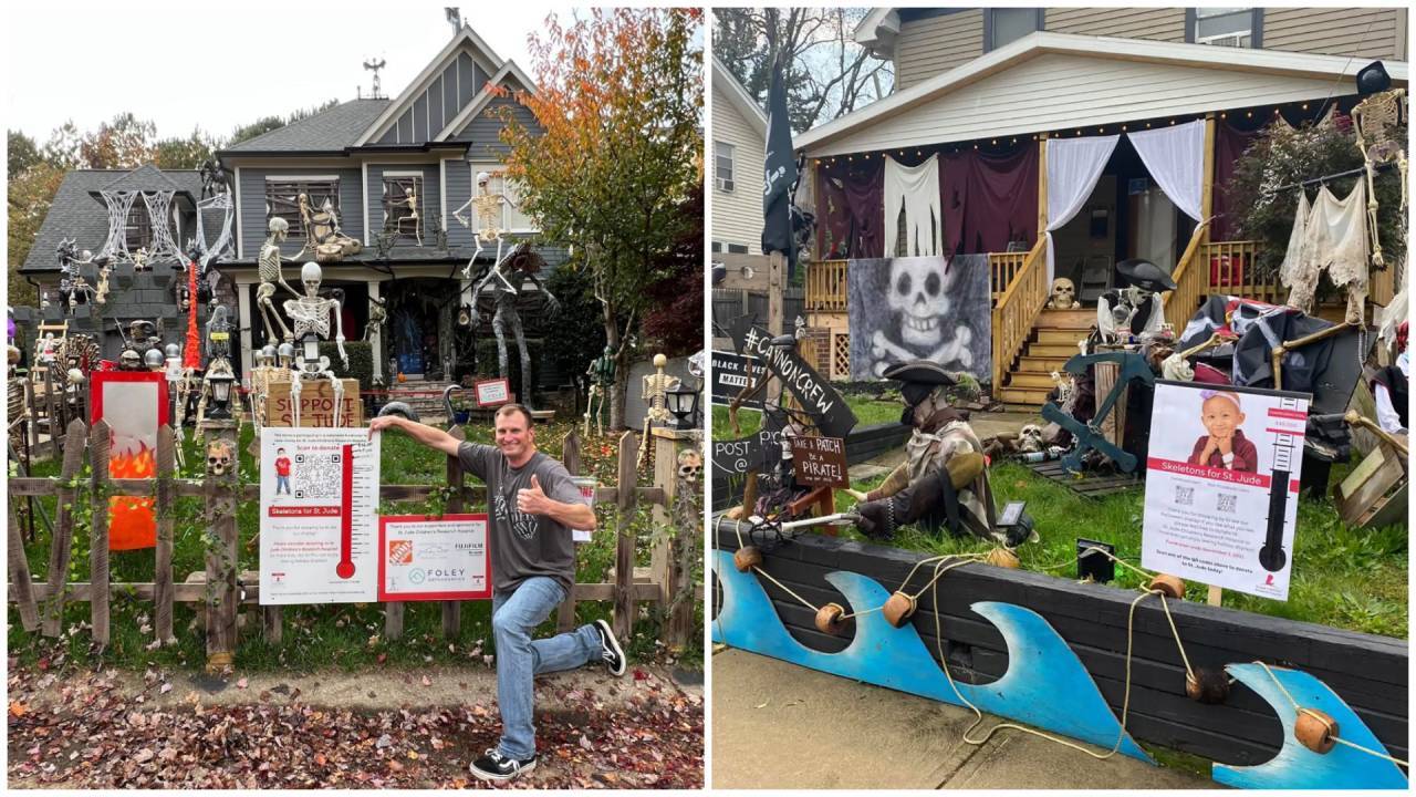 Halloween skeleton display fundraiser crosses $1.1M milestone for children's hospital