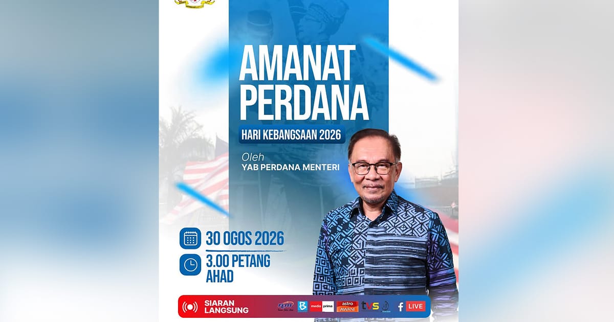 PM Anwar to unveil major initiatives in National Day address