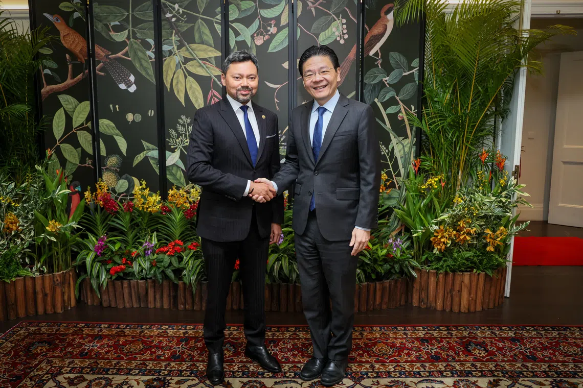 Brunei's Crown Prince meets PM Wong during Singapore visit