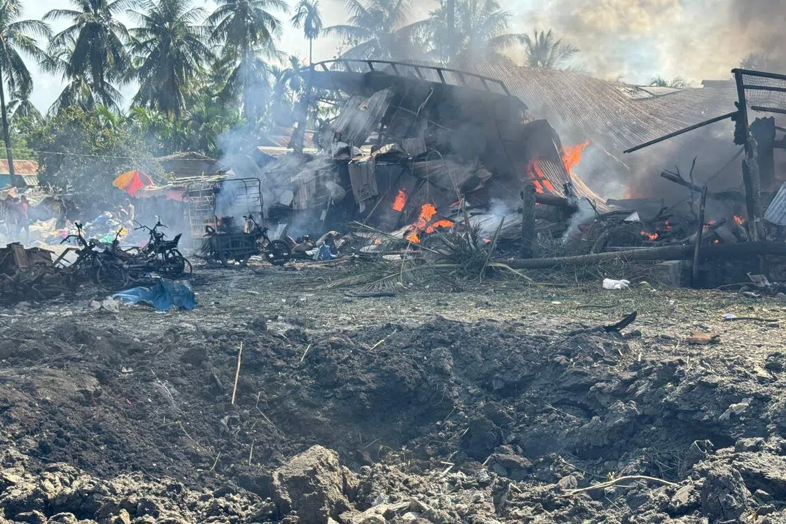 Manila condemns Myanmar air strike that killed 50 in Rakhine
