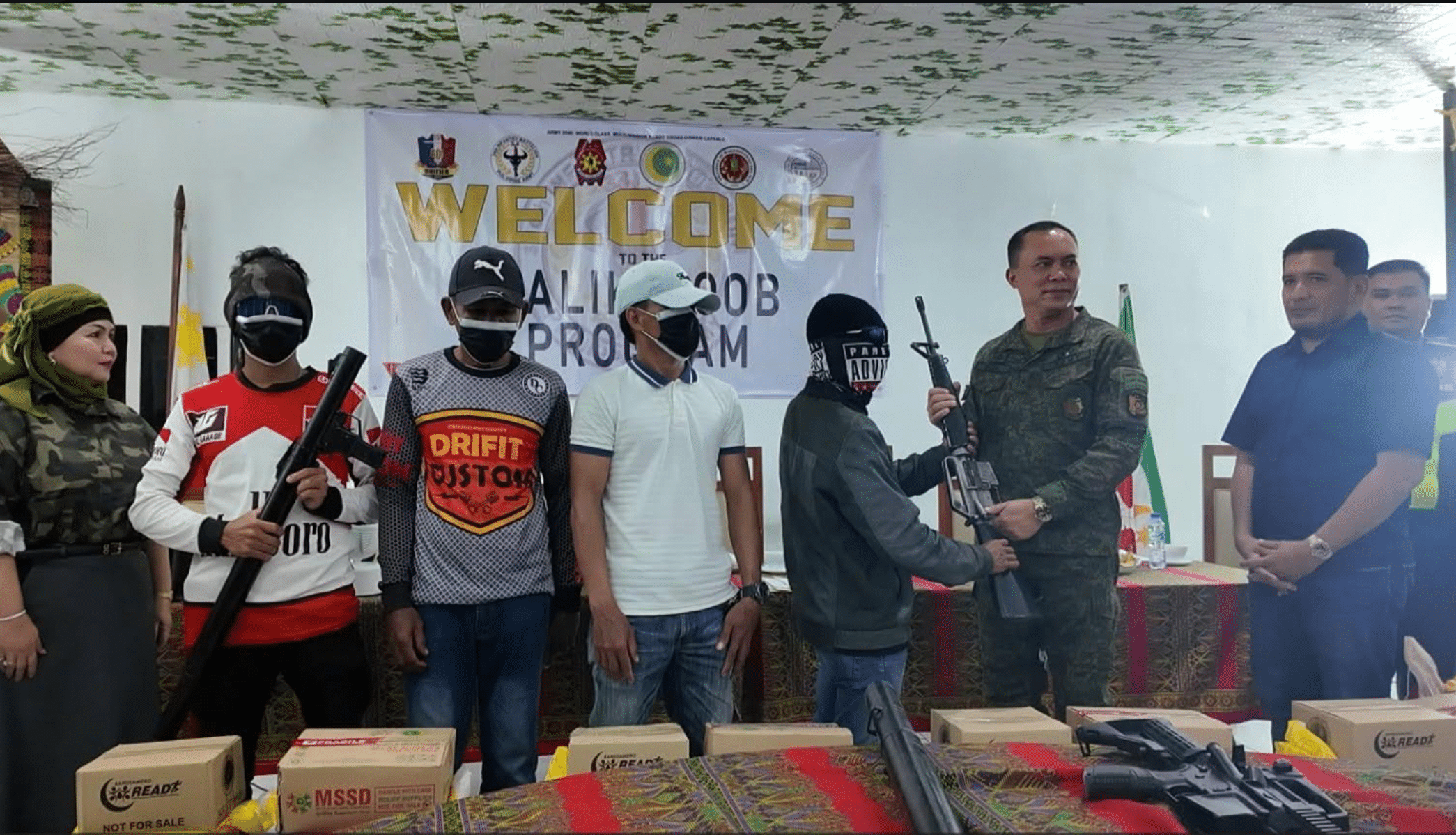 Four BIFF fighters lay down arms in Maguindanao del Sur surrender