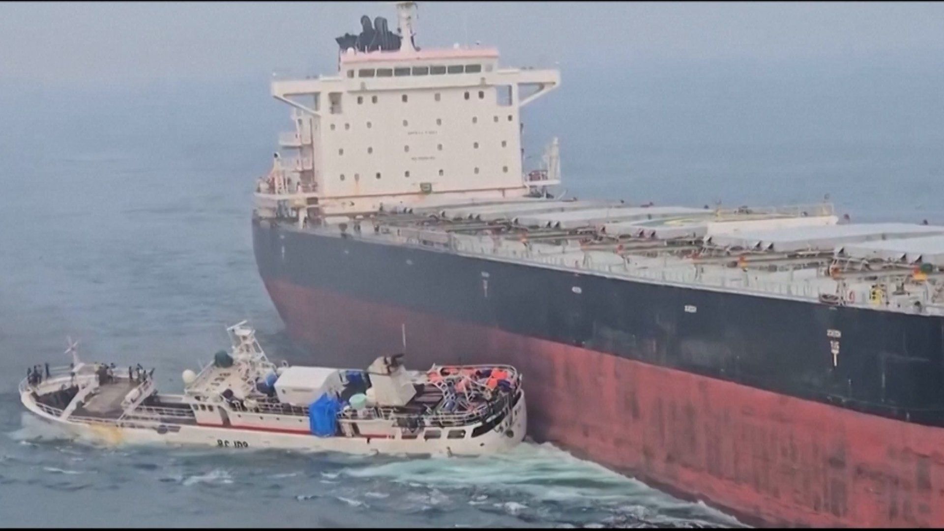 Cargo vessel collides with Chinese fishing boat in Singapore waters