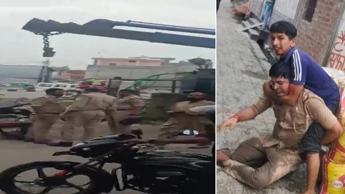 लखनऊ में पशु पकड़ने गई टीम पर पथराव, पुलिस कर्मियों सहित कई घायल