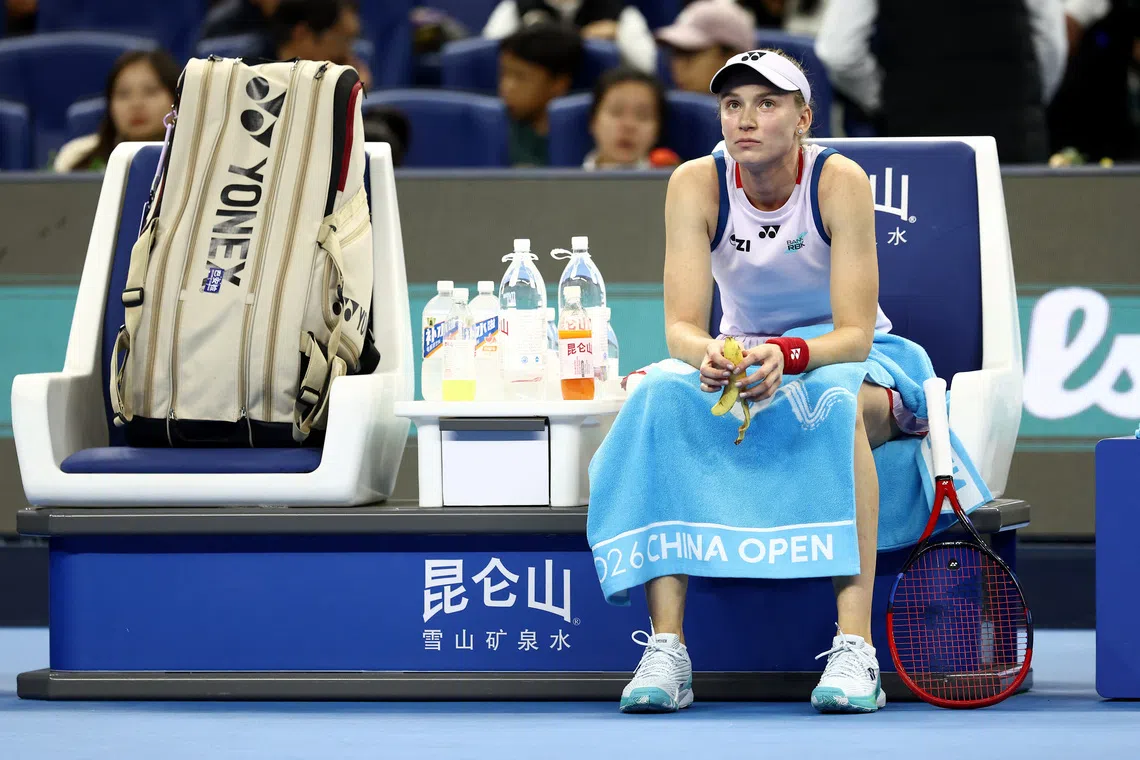 Rybakina withdraws from Wuhan Open citing injury concerns