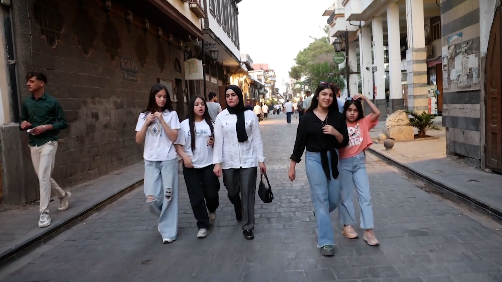 Damascus Old City experiences rare car-free day for pedestrians