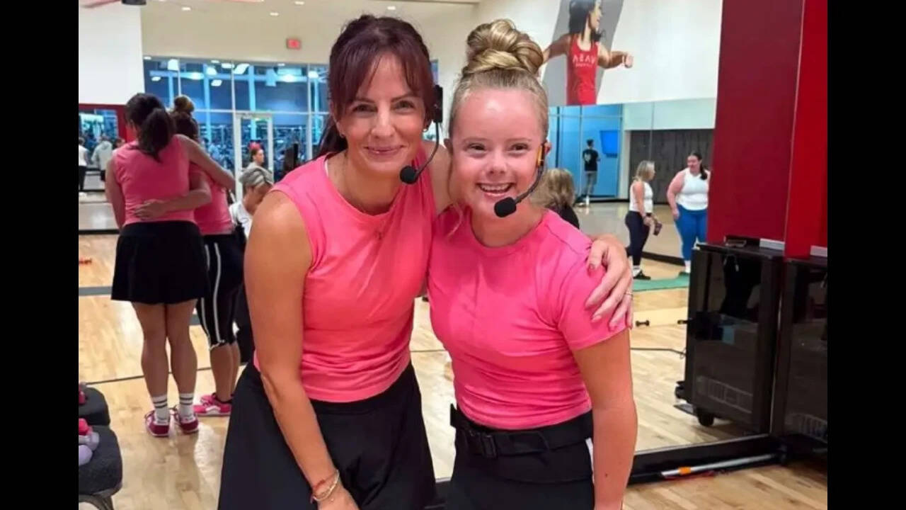 Young woman with Down syndrome achieves dream of becoming fitness instructor
