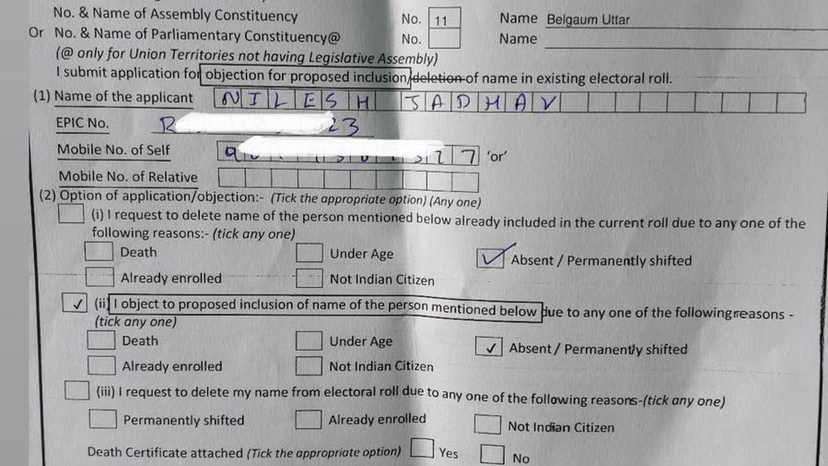 Voter deletion forms targeting Muslims surface in Karnataka city
