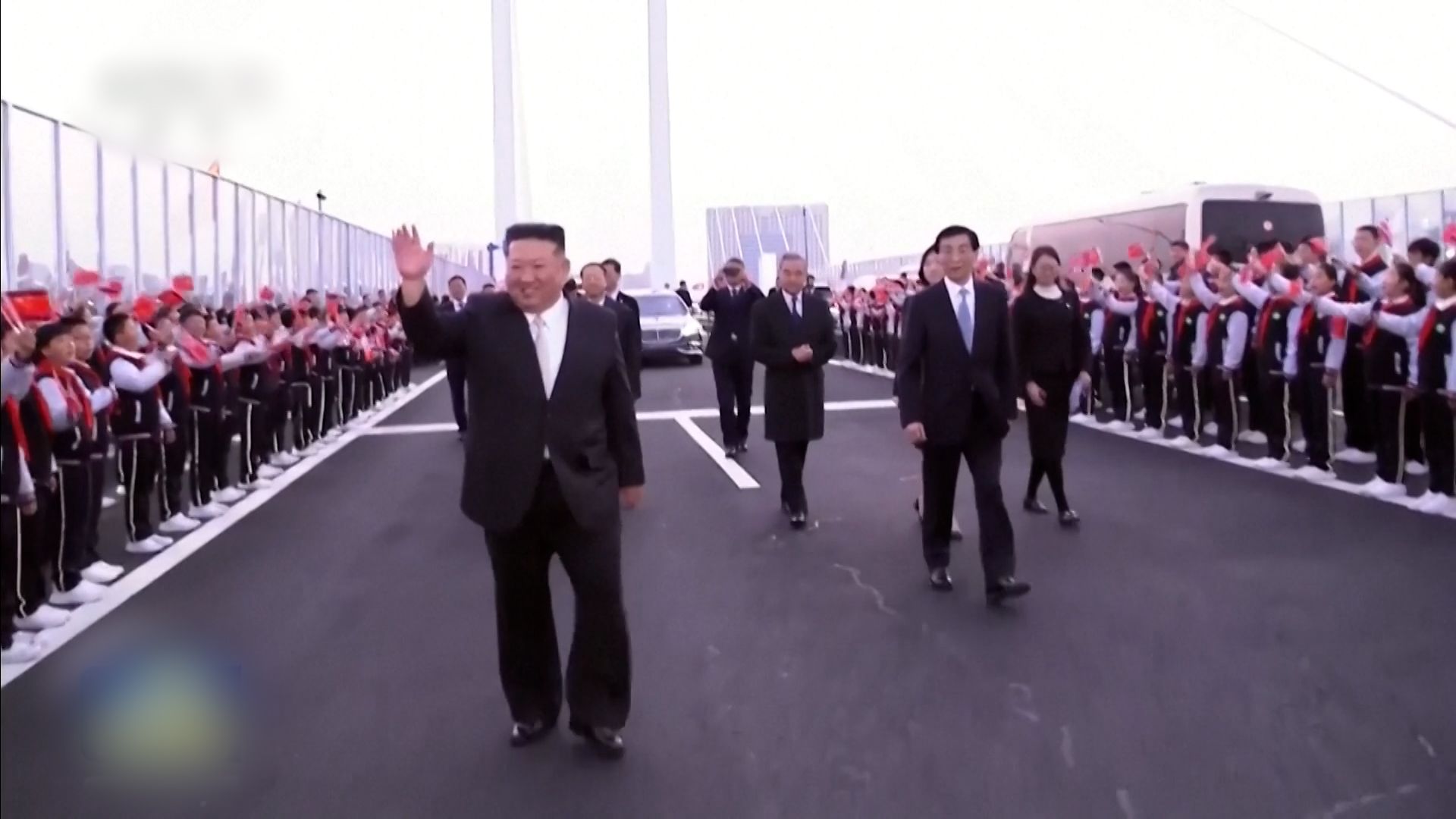North Korean leader Kim Jong Un inaugurates new cross-border bridge with China