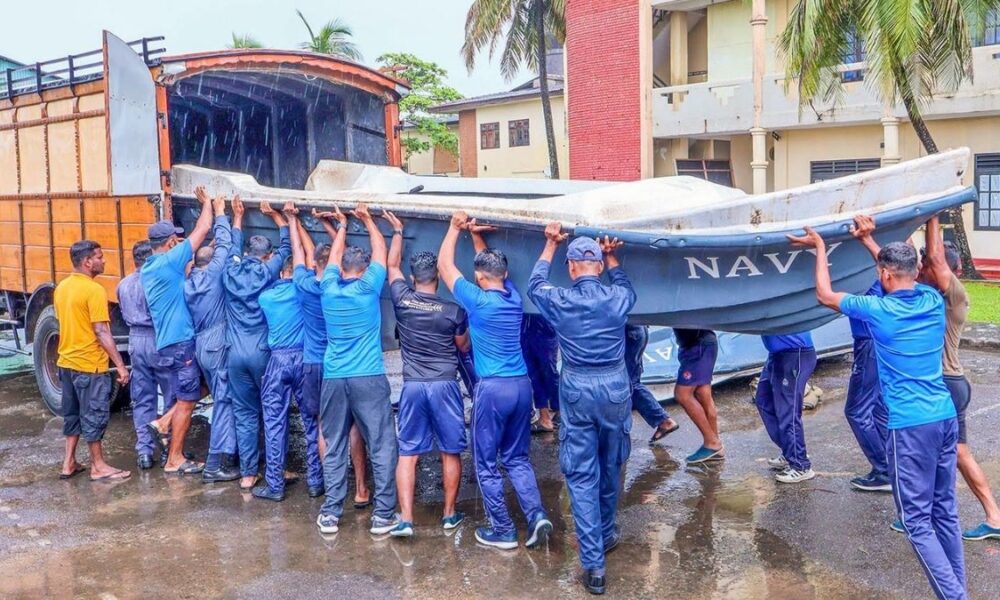 Sri Lanka Navy mobilises relief teams as severe weather sweeps island