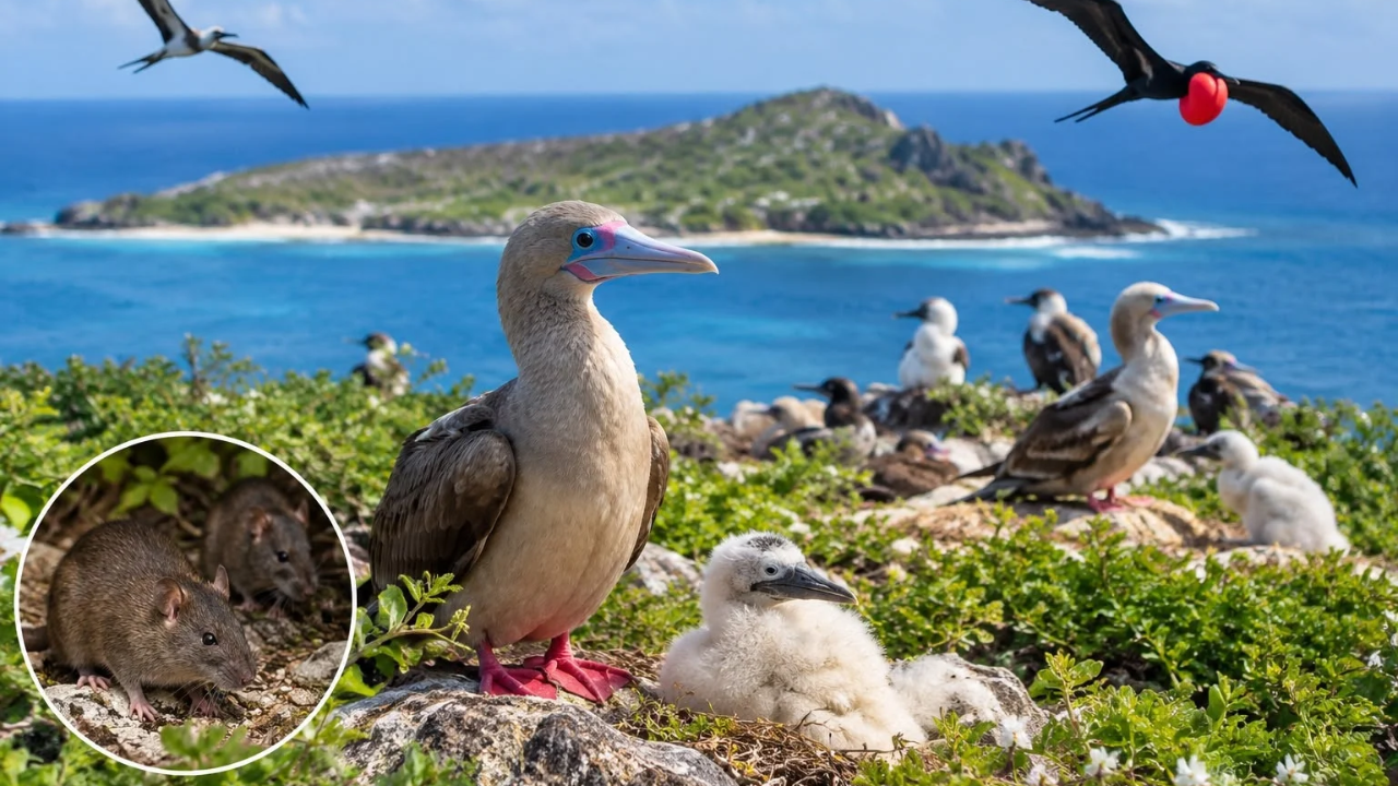 Pacific seabird populations surge tenfold after invasive rats eradicated