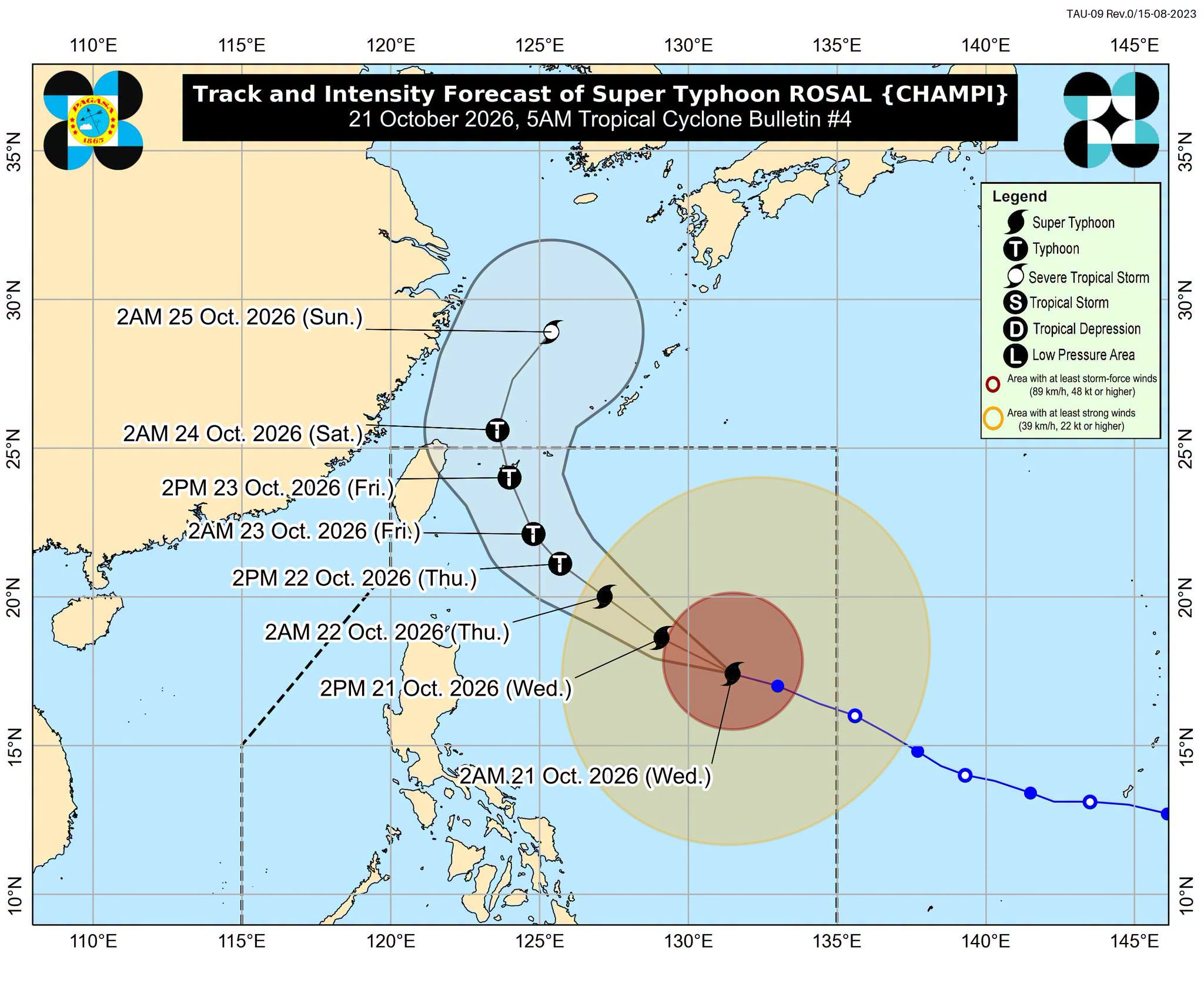 Rosal bahagyang bumilis; Signal No. 1 patuloy sa anim na lugar