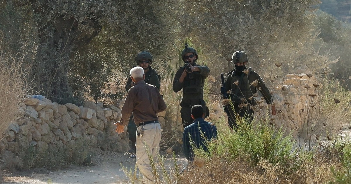 Israeli settlers clash with Palestinian farmers; journalists detained