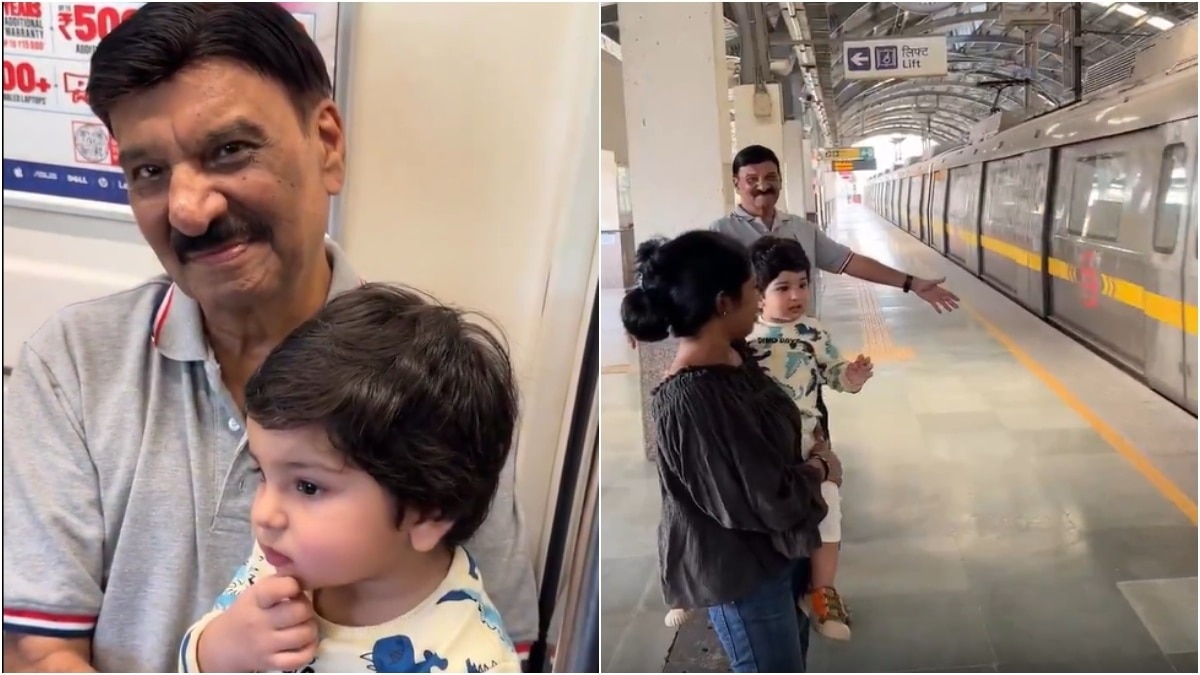 दिल्ली मेट्रो के मशहूर घोषणाकार शम्मी नारंग ने पोते के साथ किया खास सफर