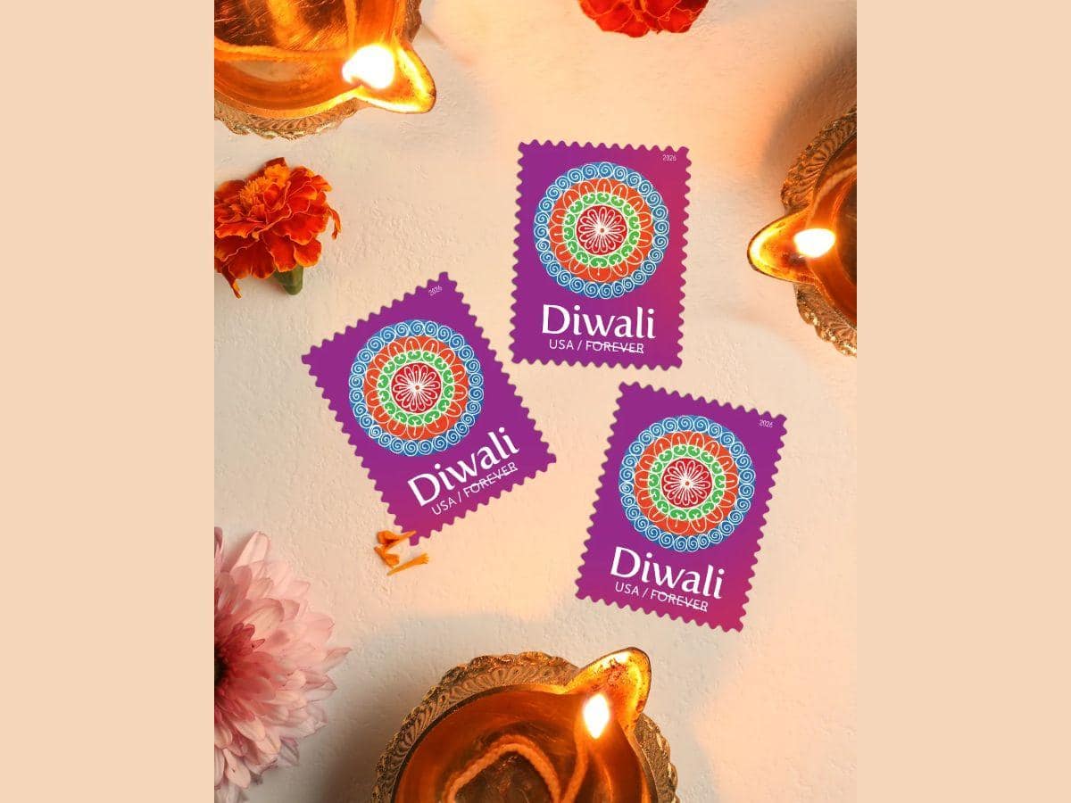 US Postal Service honours Diwali with rangoli stamp design