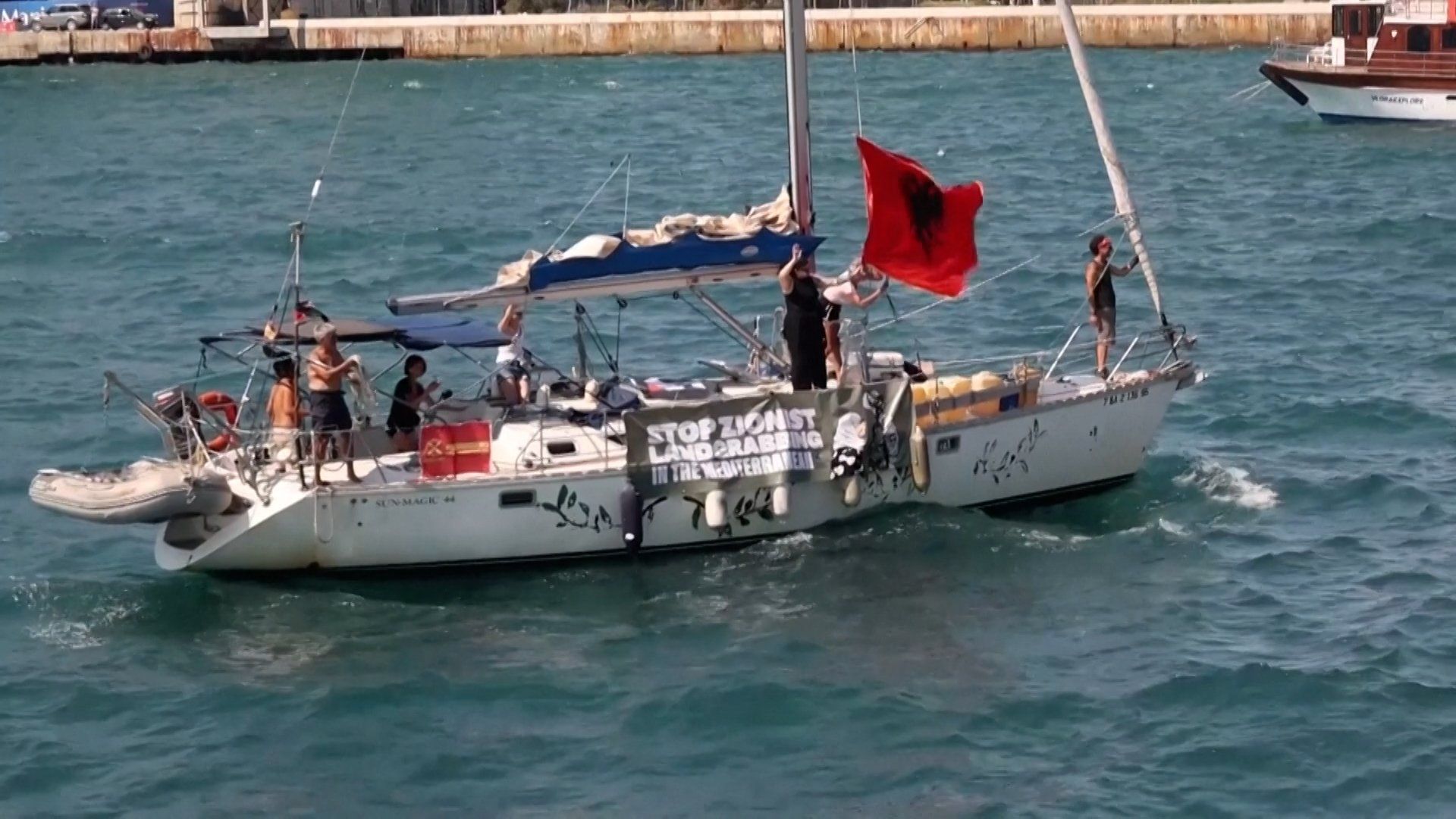 International activist flotilla arrives in Albania amid resort dispute