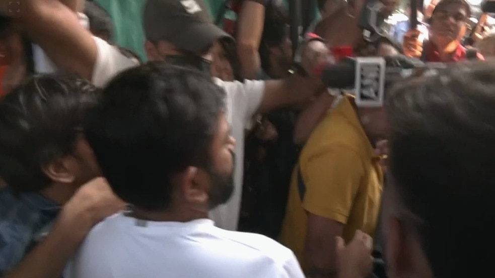 Man questions police on legal grounds before detention in viral video
