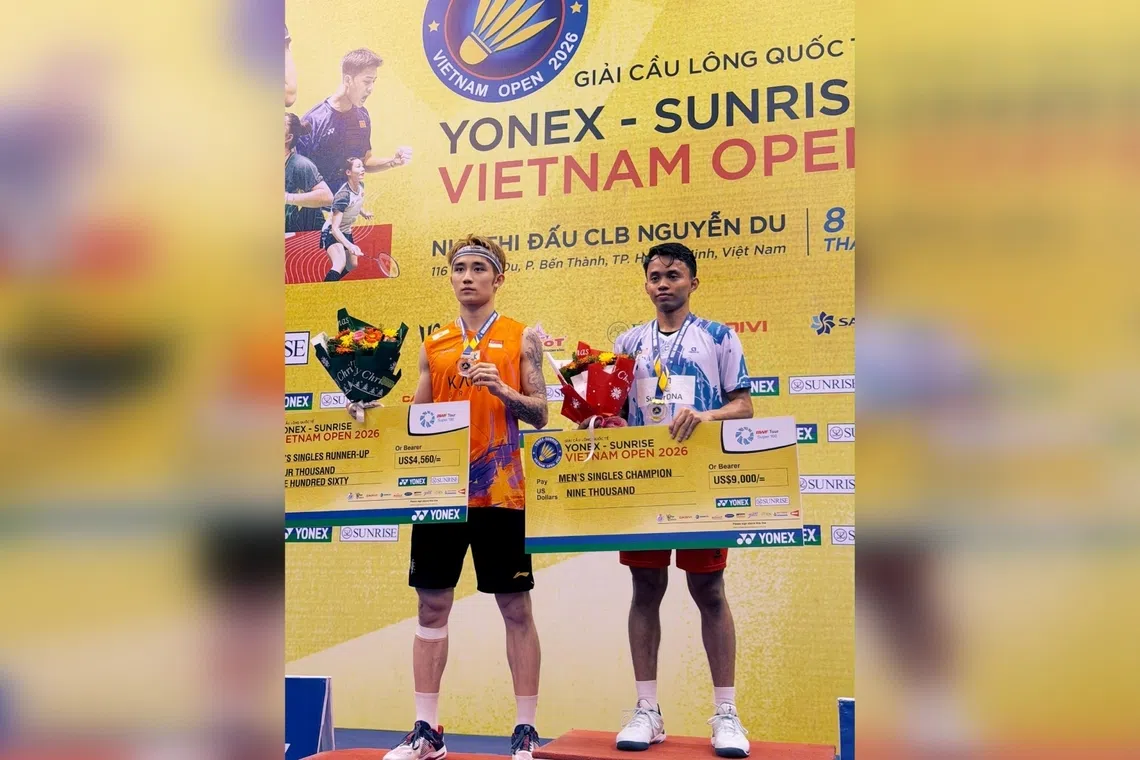 Singapore badminton pair fall short at Vietnam Open finals