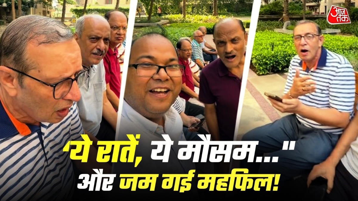 Elderly Men Break Into Impromptu Song and Dance Session at Park