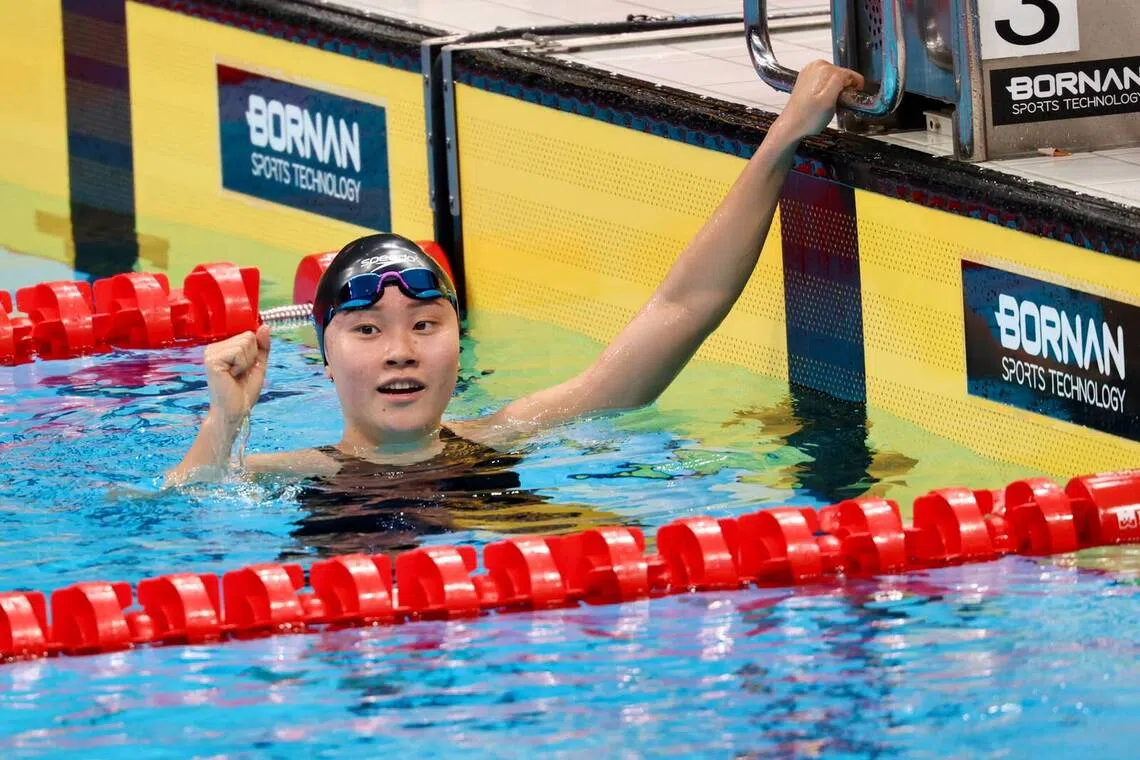 Gan Ching Hwee captures silver in 1,500m freestyle at Asian Games