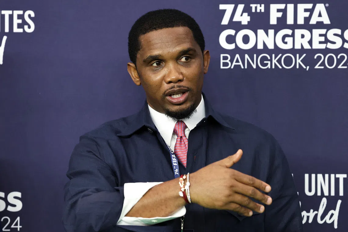 African federations should back Infantino, says Eto'o