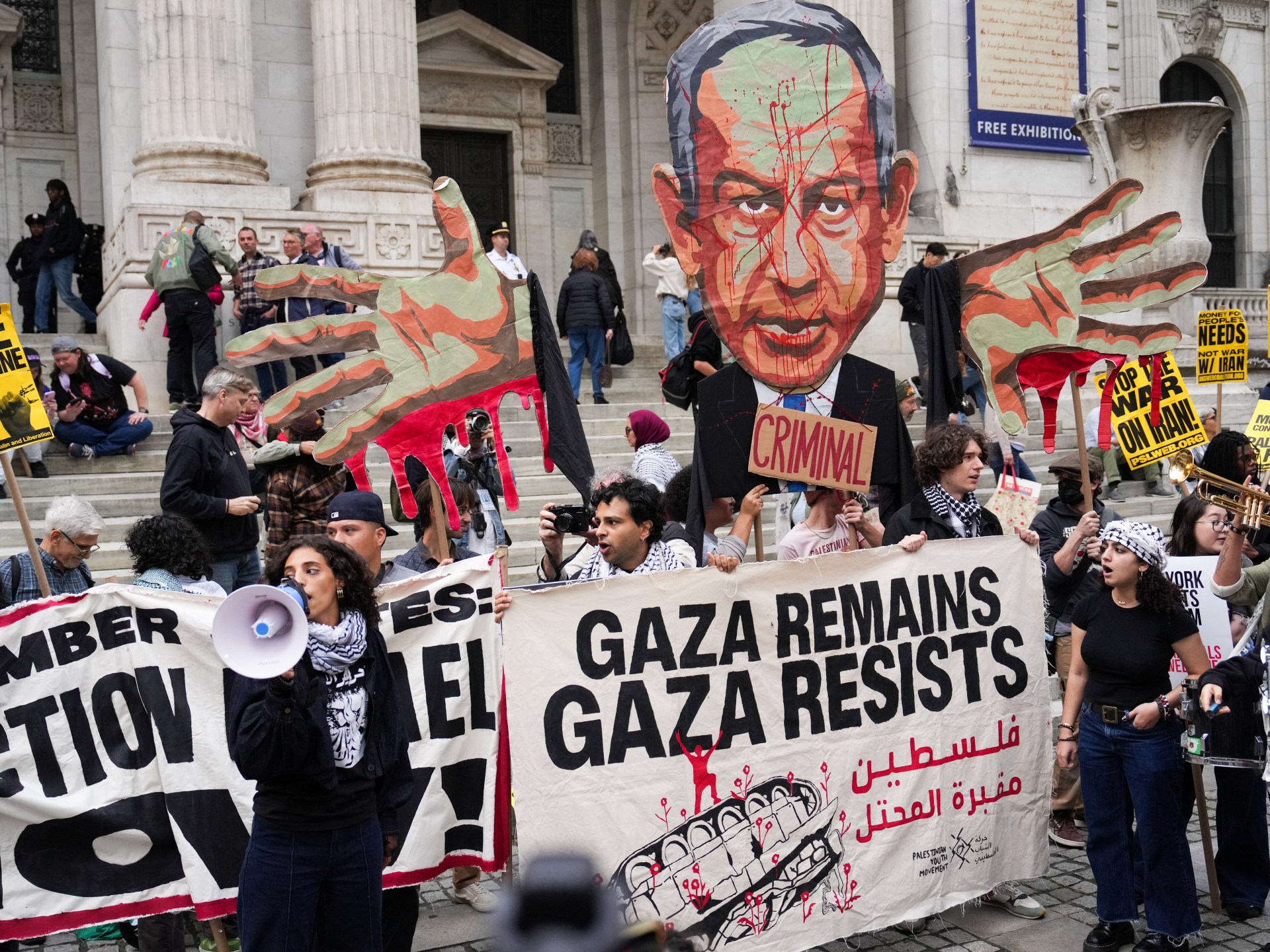 NYPD arrests celebrities at Netanyahu UN protest as walkout occurs