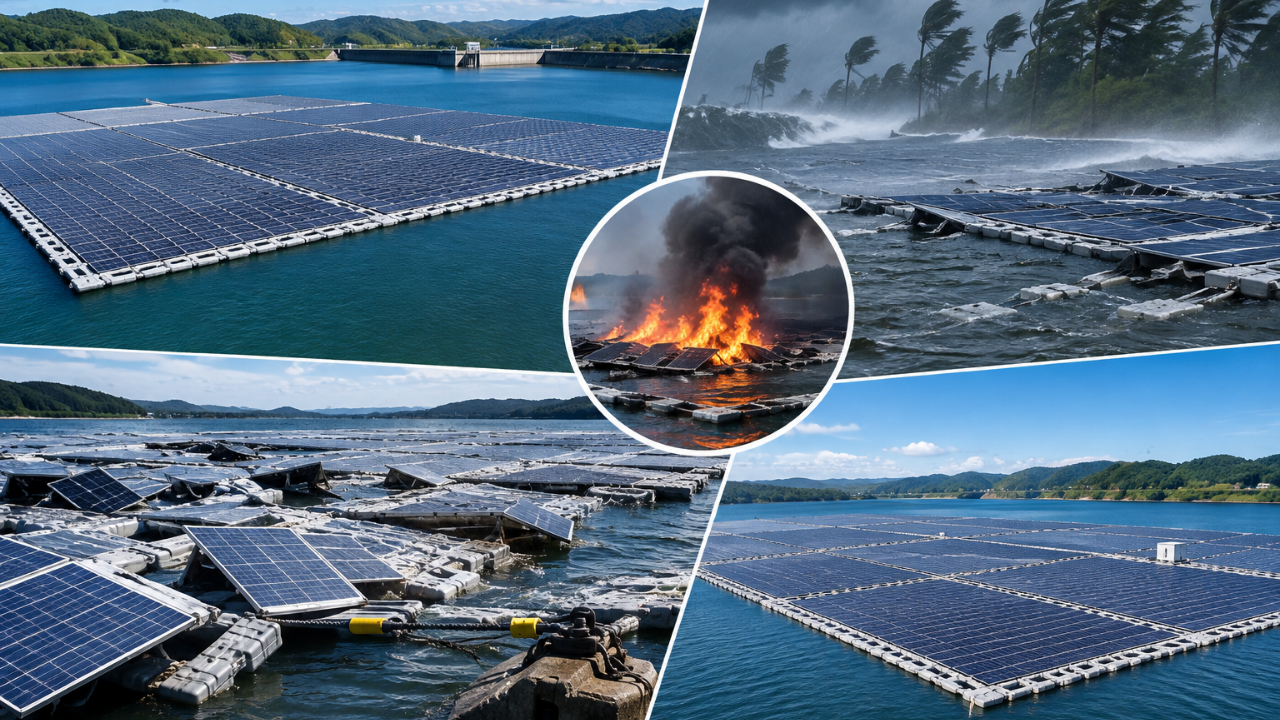 Japan's floating solar farm redesigned after typhoon damage