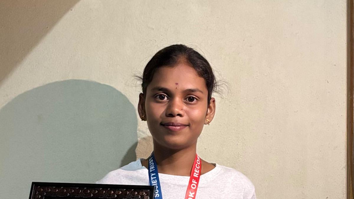 Karnataka student creates record-breaking 150-foot mehndi design on canvas