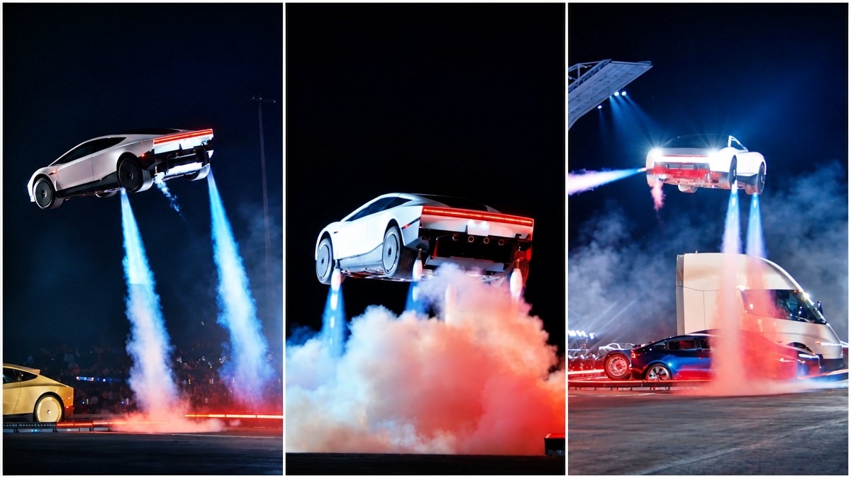 Musk demonstrates Tesla prototype with vertical takeoff capability