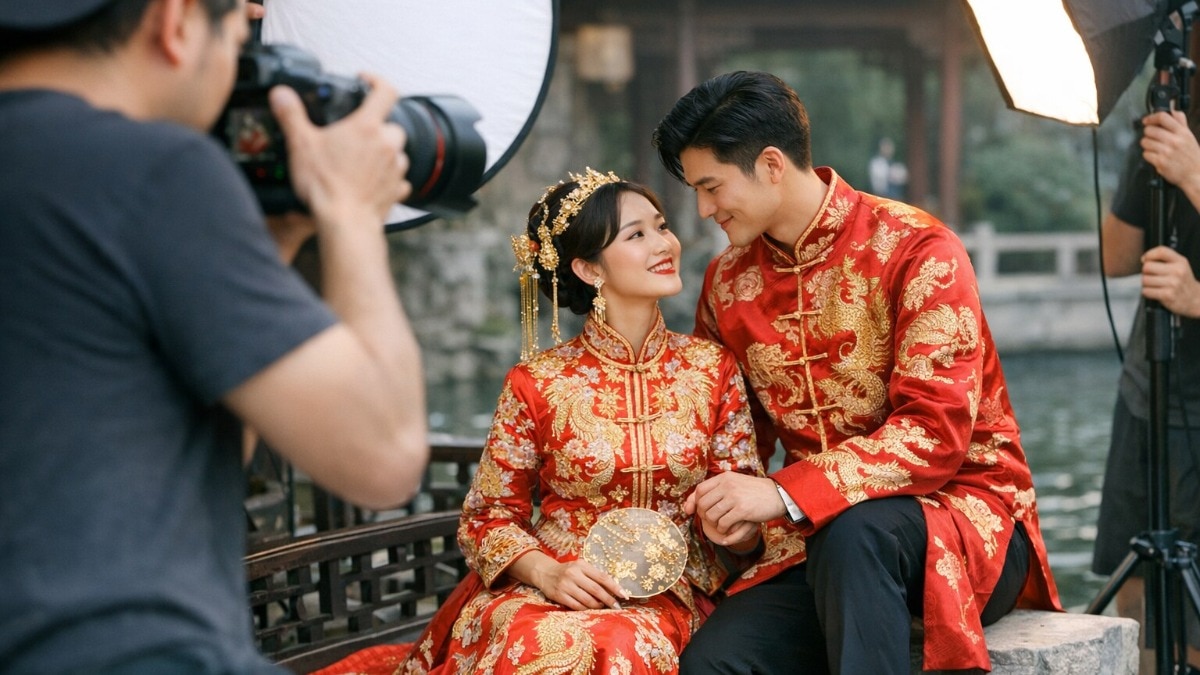Chinese women pay for romantic photoshoots with male models, share as fake relationships