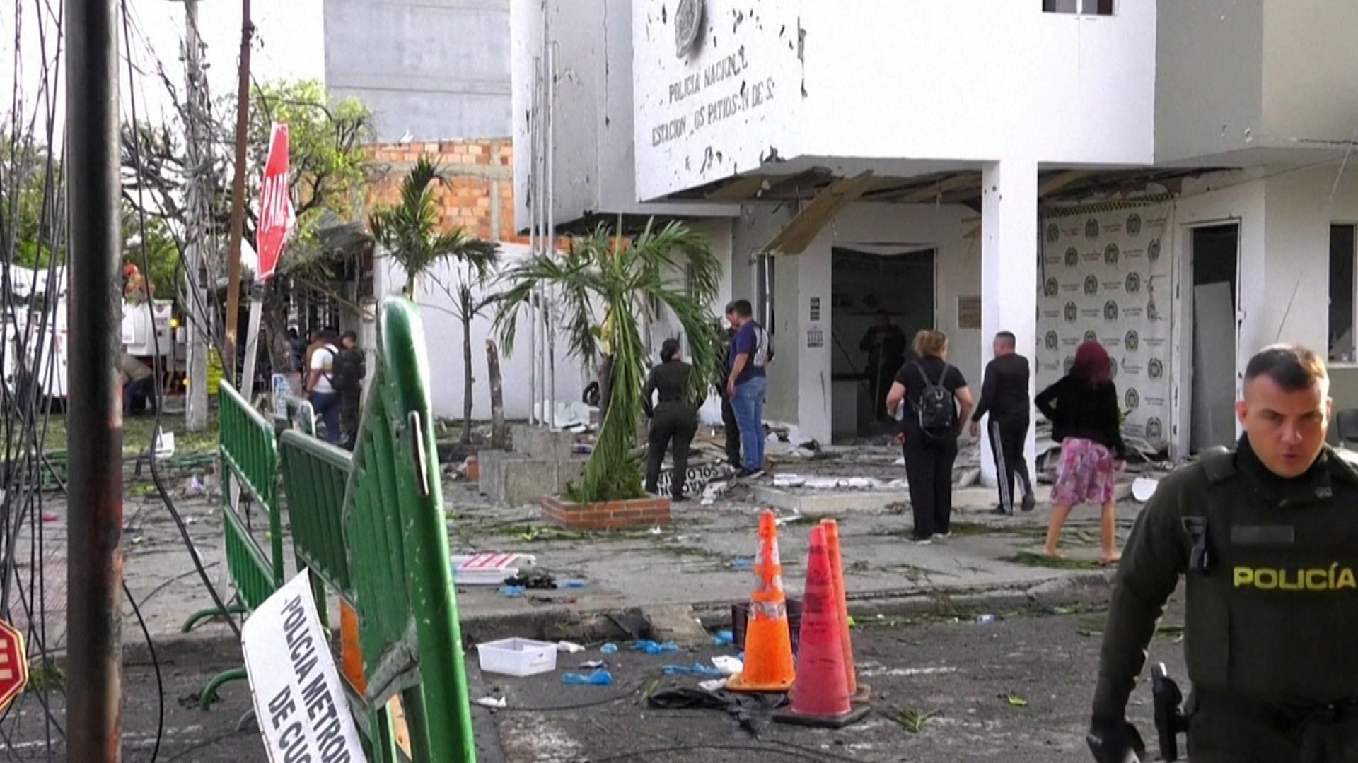 Car bomb strikes Colombian police station in deadly attack