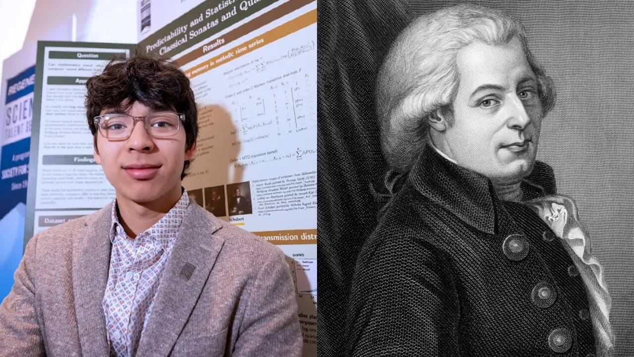 Teen researcher finds Mozart's melodies defied predictability norms
