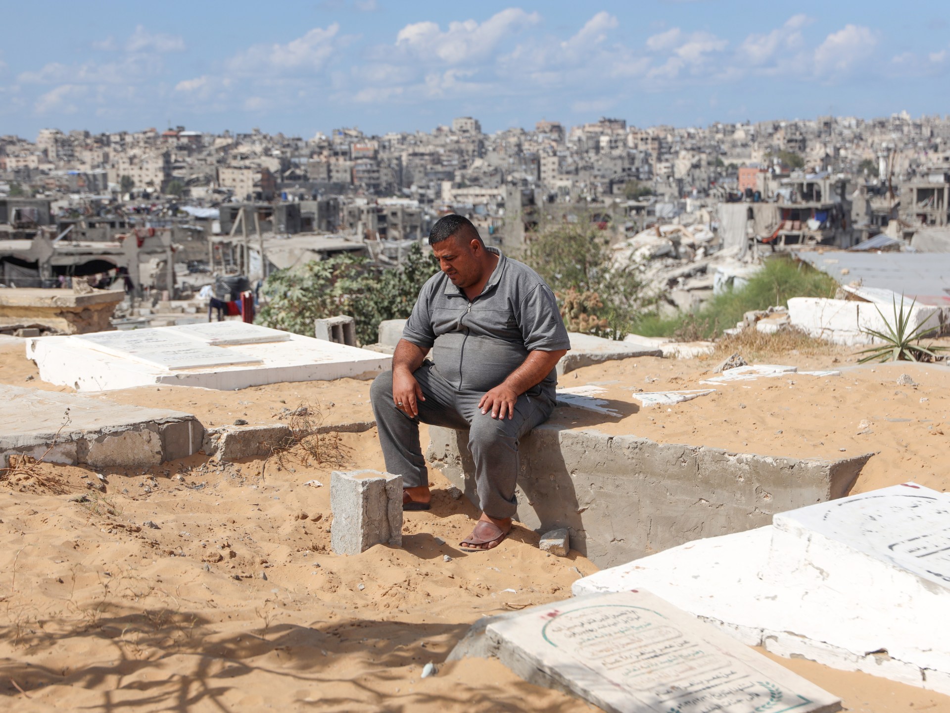 Palestinian man left homeless, bereaved after Israeli strike in Gaza