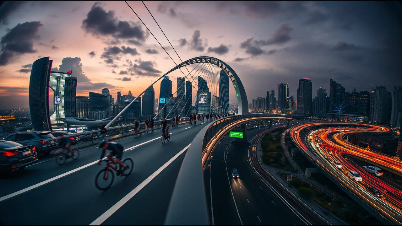 Dutch city opens innovative elevated cycling bridge to ease urban congestion